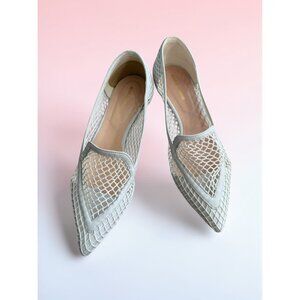 NICHOLAS KIRKWOOD White Mesh Loafers Flats Size 38.5 / US 8.5